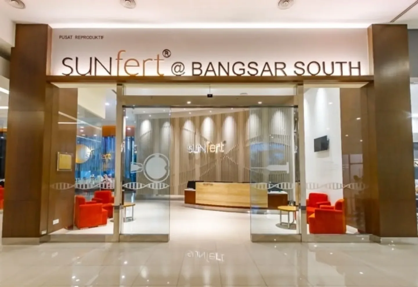 Pintu masuk Sunfert Bangsar South — halaman resmi cabang.